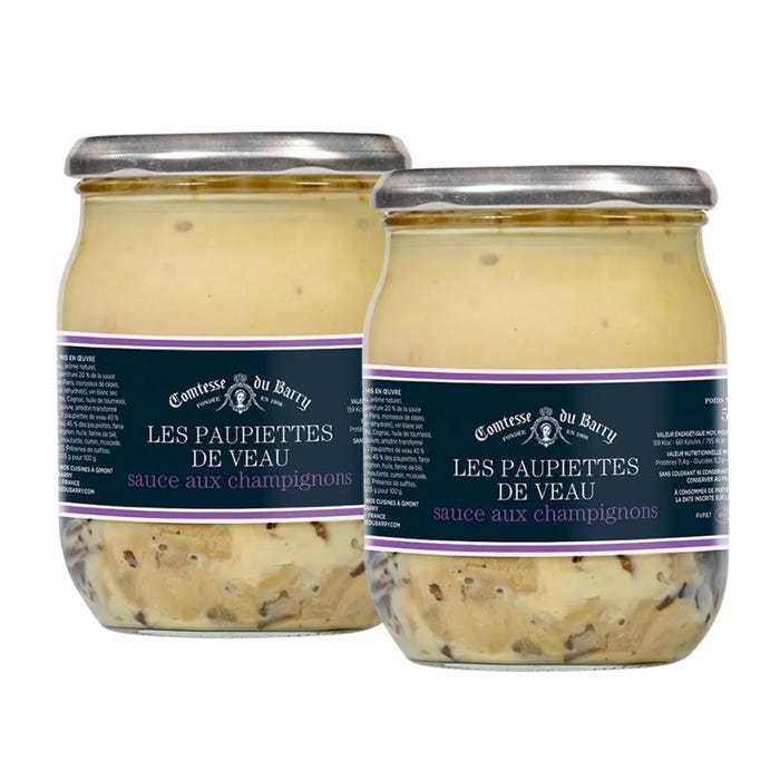 Set of 2 Veal paupiettes in mushroom sauce main product photo