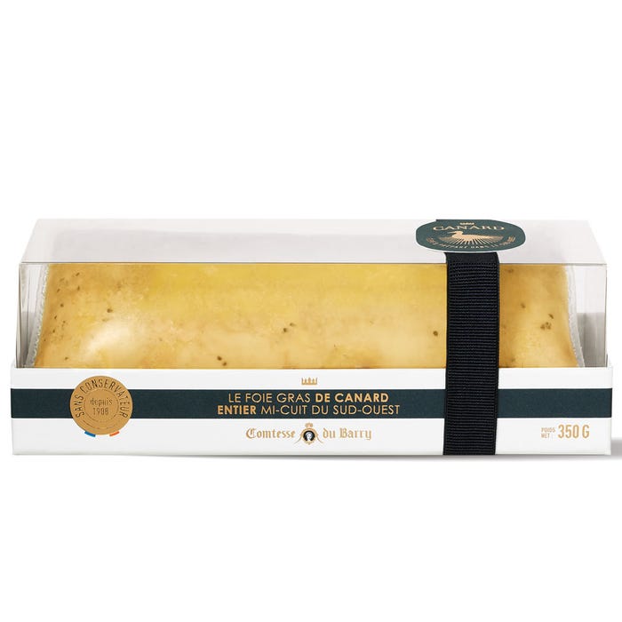 Semi-cooked whole duck foie gras from Sud-Ouest 350g main product photo