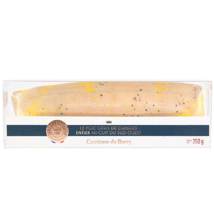 Semi-cooked whole duck foie gras from Sud-Ouest 350g main product photo