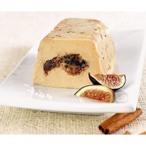 Secret n°09 : Semi-cooked whole duck foie gras from Sud-Ouest with fig 200g main product photo