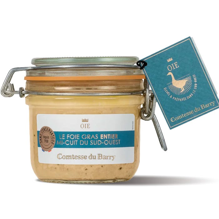 Whole semi-cooked goose foie gras 180 g main product photo