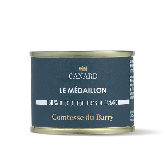 Medallion with block of duck foie gras 65g main product photo