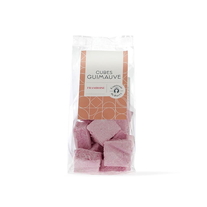 Raspberry marshmallow cube 80g main product photo