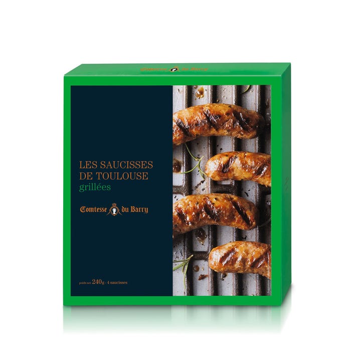Grilled Toulouse sausages main product photo