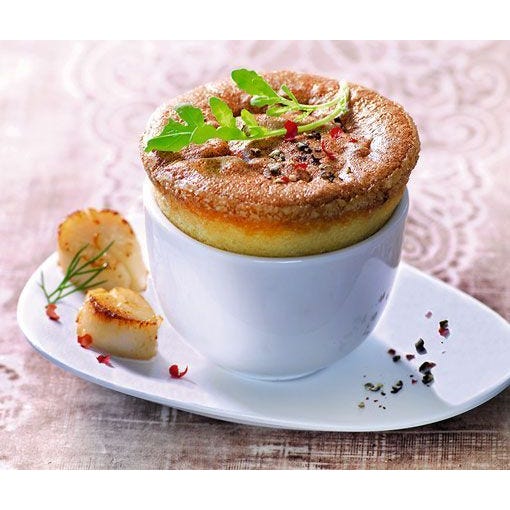 Scallop soufflé with Côtes de Gascogne wine main product photo