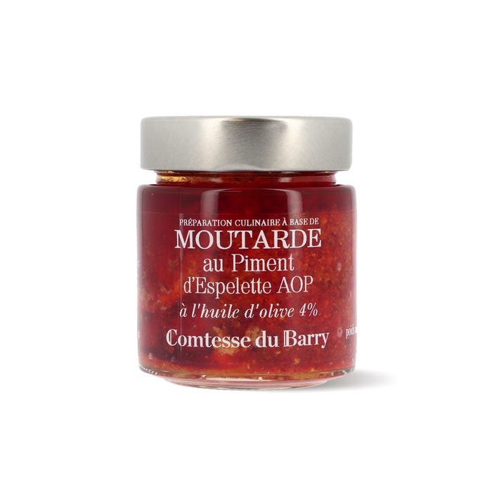 Mustard with PDO Espelette pepper and olive oil main product photo