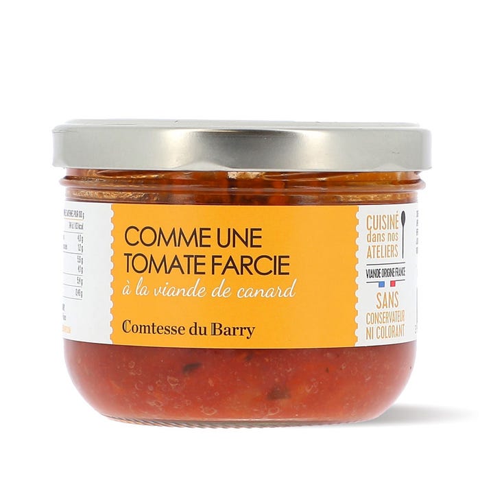 Like a tomato stuffed with duck meat main product photo