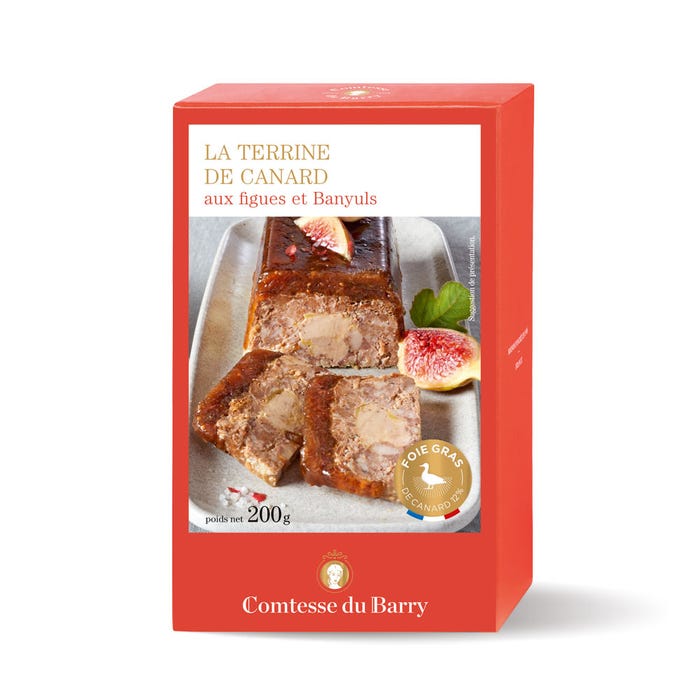 Duck Terrine with Foie Gras, Figs and Banyuls 200g main product photo