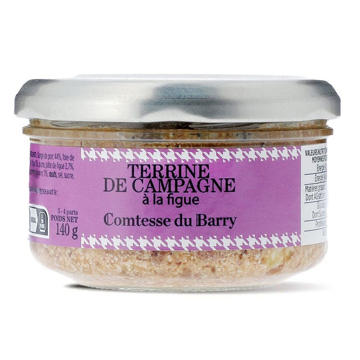 Country terrine with fig 140g main product photo